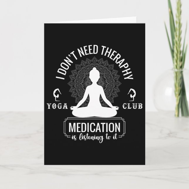 Yogappresent För Lärare Instruktör Meditation Kl K Kort (Framsida)