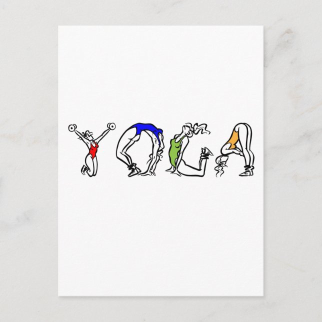 Yogas hälsa vykort (Framsida)