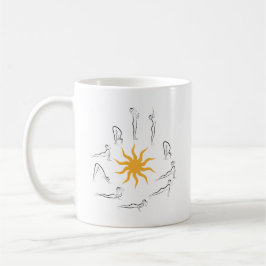 yogasolhälsning kaffemugg