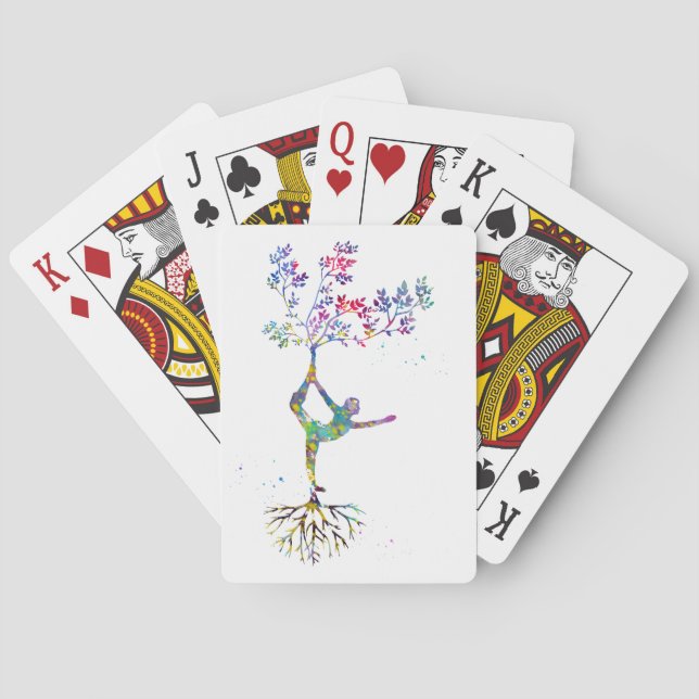 Yogaställning Casinokort (Baksidan)