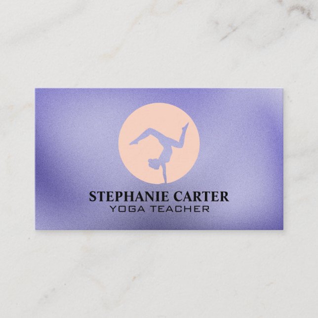 Yogaställning | Hälsa Fitness | Mindfulness Visitkort (Framsida)