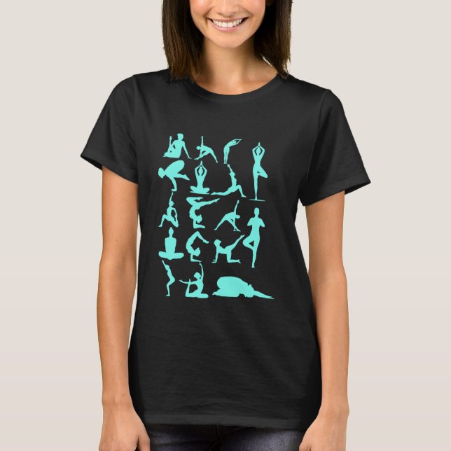 Yogaställningar T Shirt (Framsida)