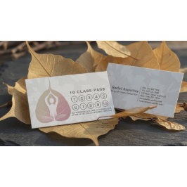 Yogastudio Klass Pass Meditation Pose Bodhi Leaf Lojalitetskort