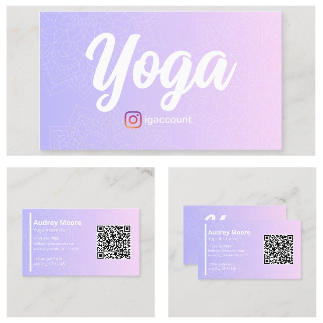 Yogastudio Visitkort (Yoga Studio Business Card
)
