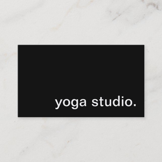 Yogastudiovisitkort Visitkort (Framsida)