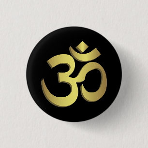 Yogasymbol för Om (Aum) Namaste Knapp