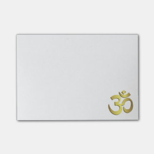 Yogasymbol för Om (Aum) Namaste Post-it Block
