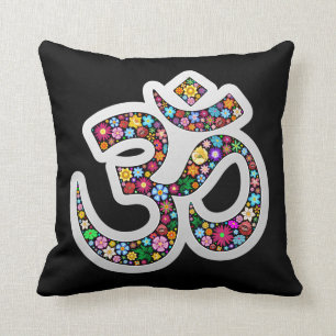 Yogasymbolet för Om Aum Namaste kudder Kudde