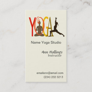 Yogatextdesign Visitkort