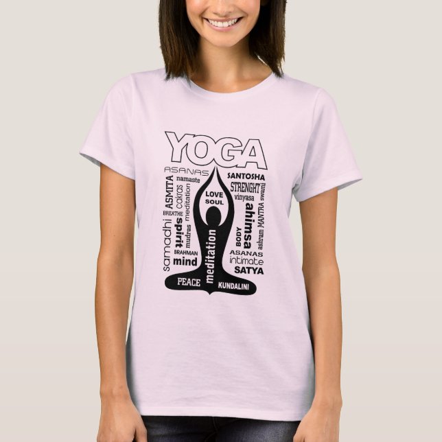 Yogatypografi T-shirt (Framsida)
