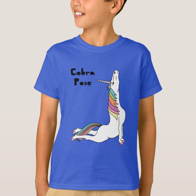 YogaUnicornkobran poserar T-shirt (Framsida)
