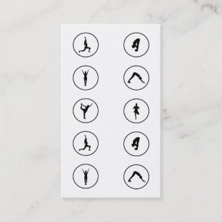 Yogavisitkort 10 klassificerar passerar lojalitetskort