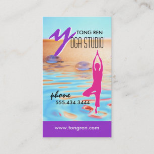 Yogavisitkortmall Visitkort