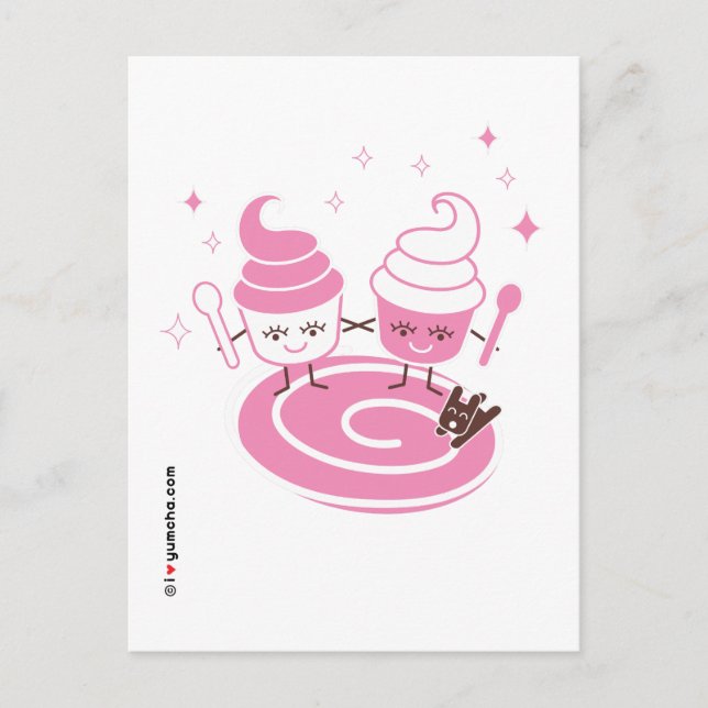 Yoghurt Sisters vykort, fryst Vykort (Framsida)