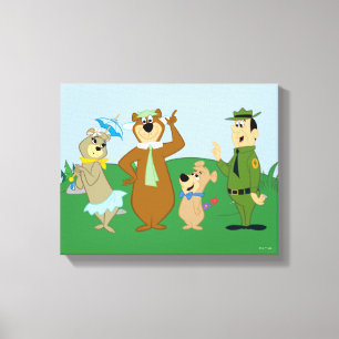 Yogi Bear and Friends Classic Pose Canvastryck
