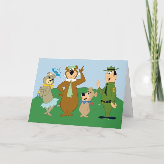 Yogi Bear and Friends Classic Pose Kort (Framsida)