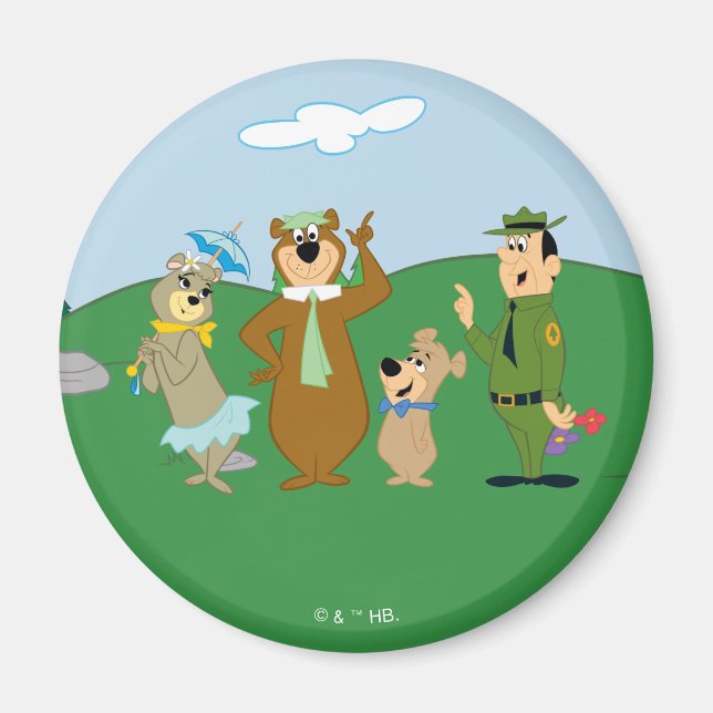 Yogi Bear and Friends Classic Pose Magnet (Framsidan)