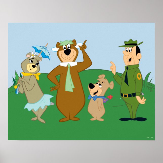 Yogi Bear and Friends Classic Pose Poster (Framsidan)