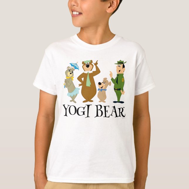 Yogi Bear and Friends Classic Pose T Shirt (Framsida)