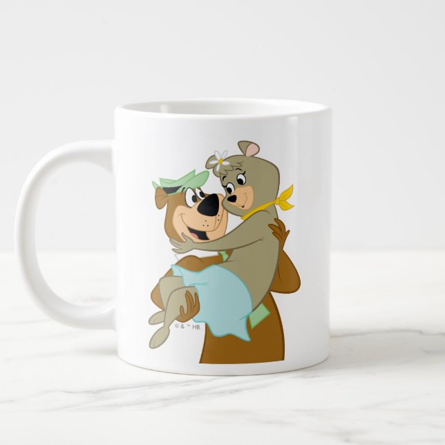 Yogi Bear Carshing Cindy Bear Jumbo Mugg (Vänster)