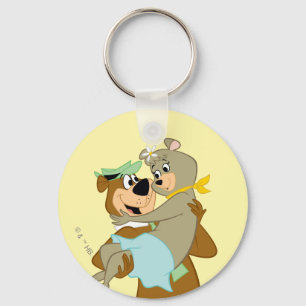 Yogi Bear Carshing Cindy Bear Nyckelring