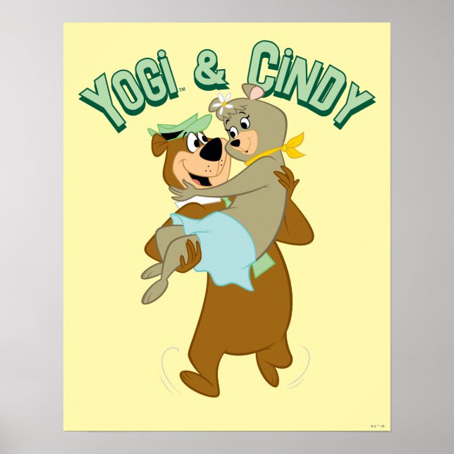 Yogi Bear Carshing Cindy Bear Poster (Framsidan)