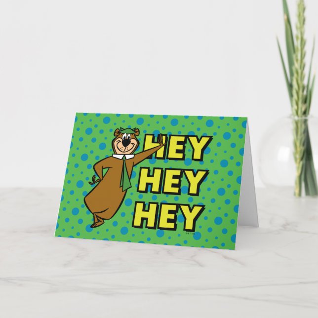 Yogi Bear Hallå! Kort (Framsida)