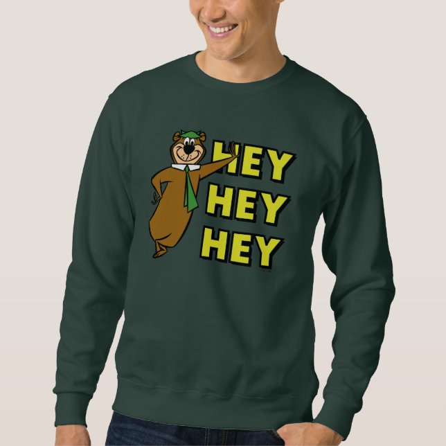 Yogi Bear Hallå! Lång Ärmad Tröja (Framsida)