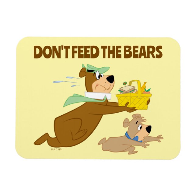 Yogi Bear och Boo-Boo Picnic Panic Magnet (Horisontell)