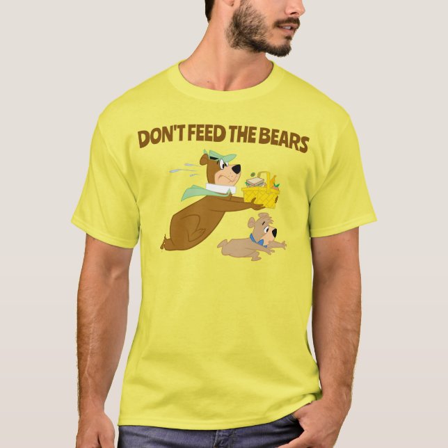 Yogi Bear och Boo-Boo Picnic Panic T Shirt (Framsida)