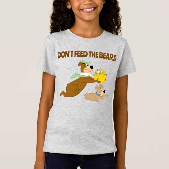 Yogi Bear och Boo-Boo Picnic Panic T Shirt (Framsida)