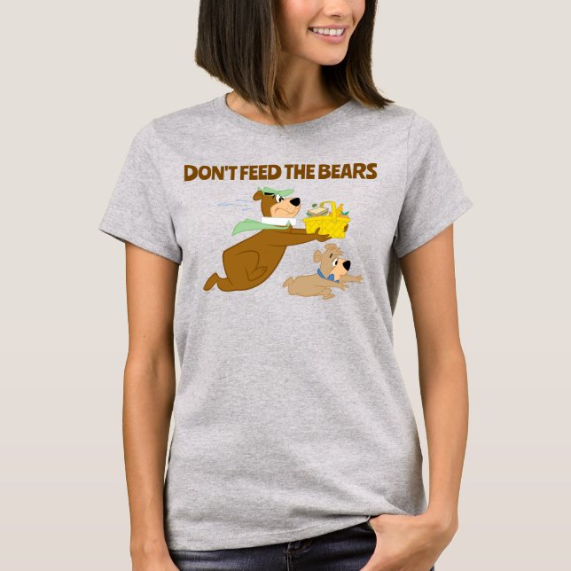 Yogi Bear och Boo-Boo Picnic Panic T Shirt (Framsida)