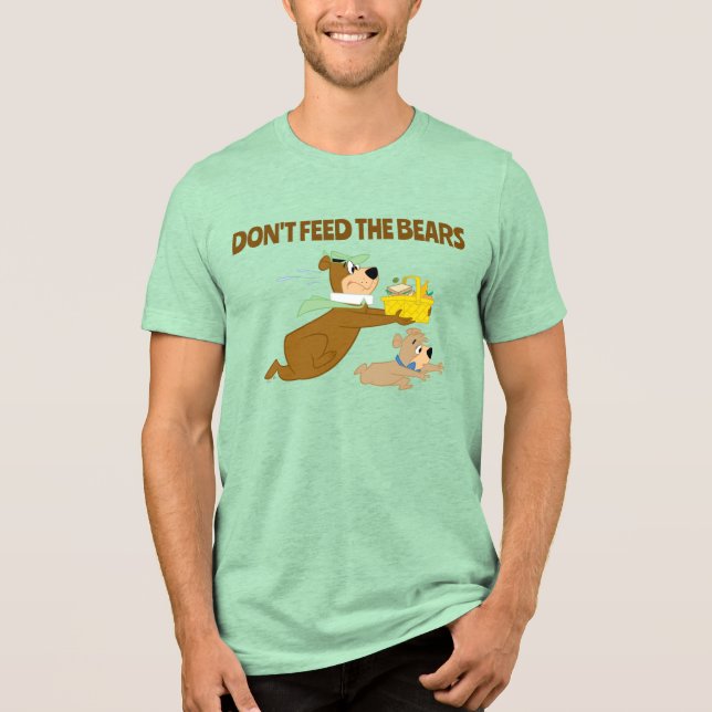Yogi Bear och Boo-Boo Picnic Panic T Shirt (Framsida)