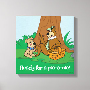 Yogi Bear och Boo-Boo Picnic Snack Canvastryck