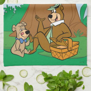 Yogi Bear och Boo-Boo Picnic Snack Kökshandduk