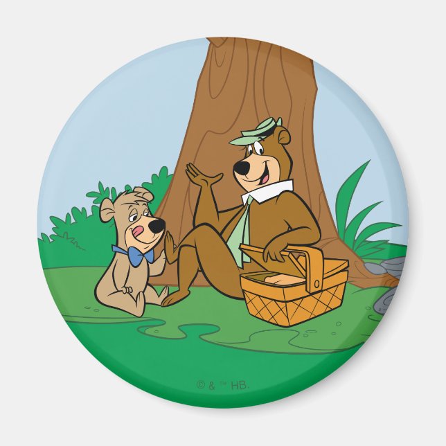 Yogi Bear och Boo-Boo Picnic Snack Magnet (Framsidan)