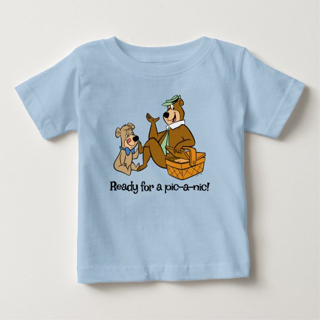 Yogi Bear och Boo-Boo Picnic Snack T Shirt (Framsida)