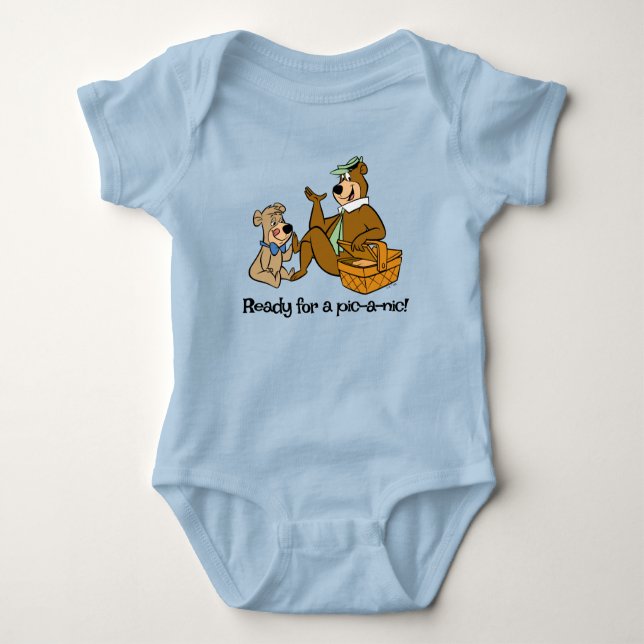 Yogi Bear och Boo-Boo Picnic Snack T Shirt (Framsida)