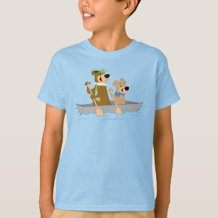 Yogi Bear och Boo Boo rolig kanotäventyr T Shirt