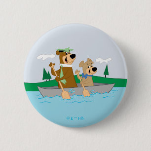 Yogi Bear och Boo Boo Roligt Canoe Äventyr Knapp