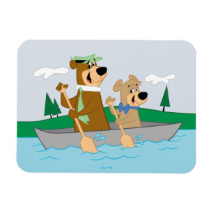 Yogi Bear och Boo Boo Roligt Canoe Äventyr Magnet