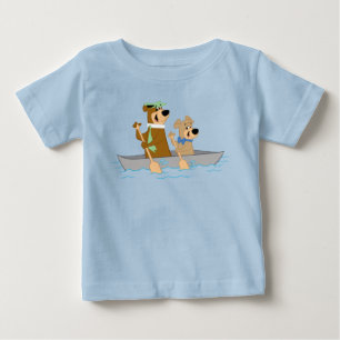 Yogi Bear och Boo Boo Roligt Canoe Äventyr T Shirt