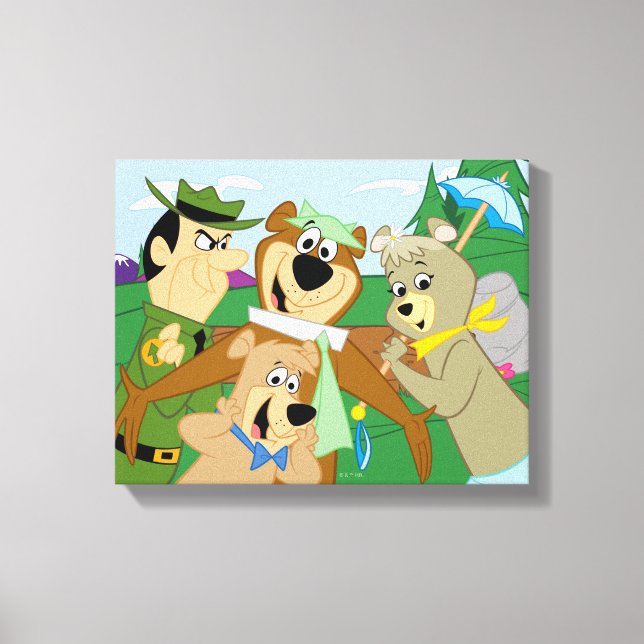 Yogi Bear och Friends Framed Forest Bild (Framsida)
