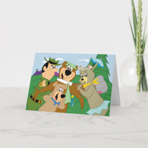 Yogi Bear och Friends Framed Forest Bild Kort