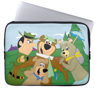 Yogi Bear och Friends Framed Forest Bild Laptop Fodral