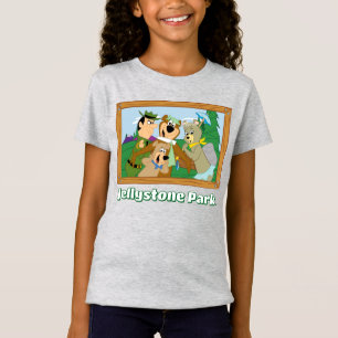 Yogi Bear och Friends Framed Forest Bild T Shirt