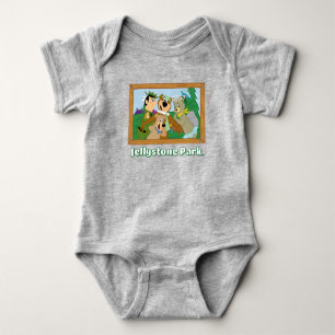 Yogi Bear och Friends Framed Forest Bild T Shirt