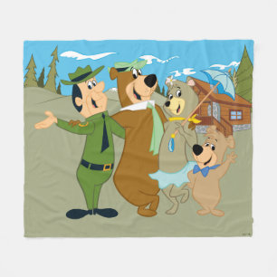 Yogi Bear och Friends Warm Välkommen Fleecefilt