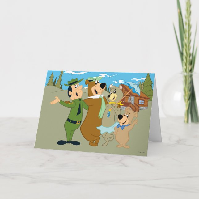 Yogi Bear och Friends Warm Välkommen Kort (Framsida)