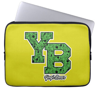 Yogi Bear Patterned Varsity Brev Laptop Fodral